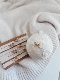 Image 1 of caramel suede bow