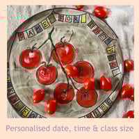 Image 1 of Bespoke class, your time & date, paint & draw plate