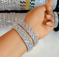 Image 1 of 2 Pieces American Diamond Bangles Set_GPB_1207