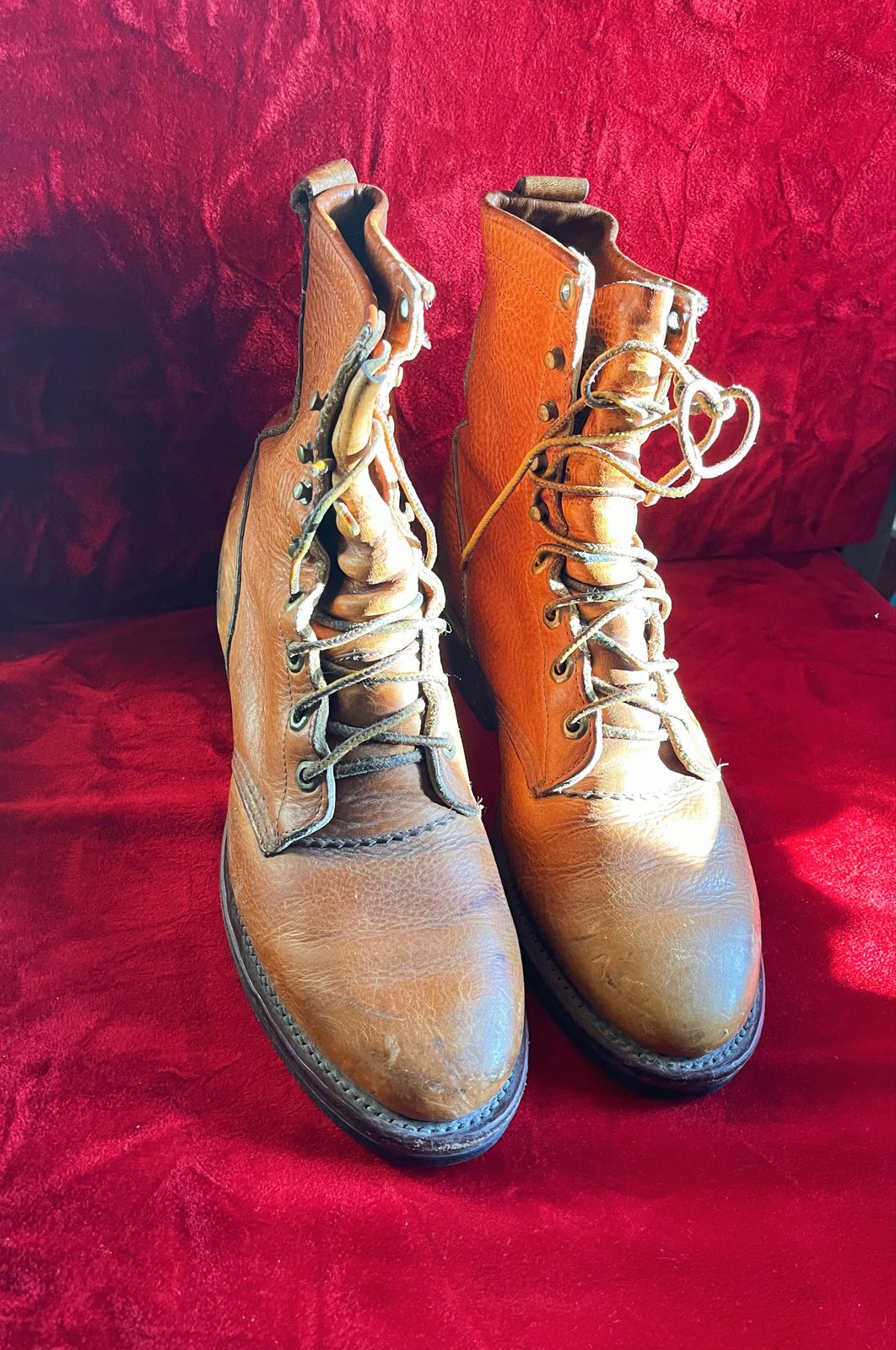 Vintage Lace Up Western Roper Boots