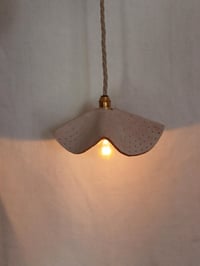 Image 3 of Sculptural pierced and painted pendant 