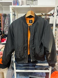 Image 1 of Black flight jacket 