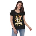Tiki Bob and the Beach Babe- Women’s recycled v-neck t-shirt