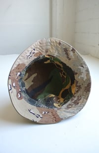 Image 5 of Reworked LÁ Reversible Bucket Hat Camo Beige Medium 23" 7 1/4