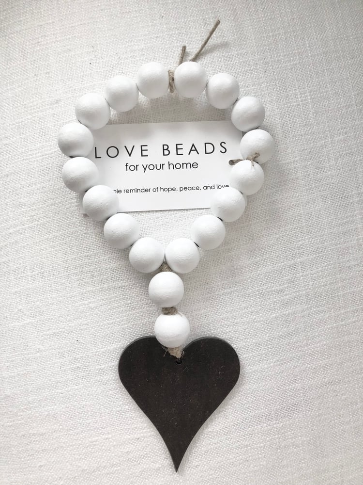 Image of MINI LOVE BEADS - WHITE HEART