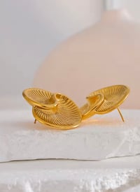 Image 7 of LARGE SPIRAL STUD EARRINGS