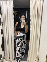 Print Flare Pants