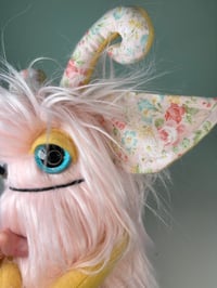 Image 3 of Happy Horned Monster - Light Pink