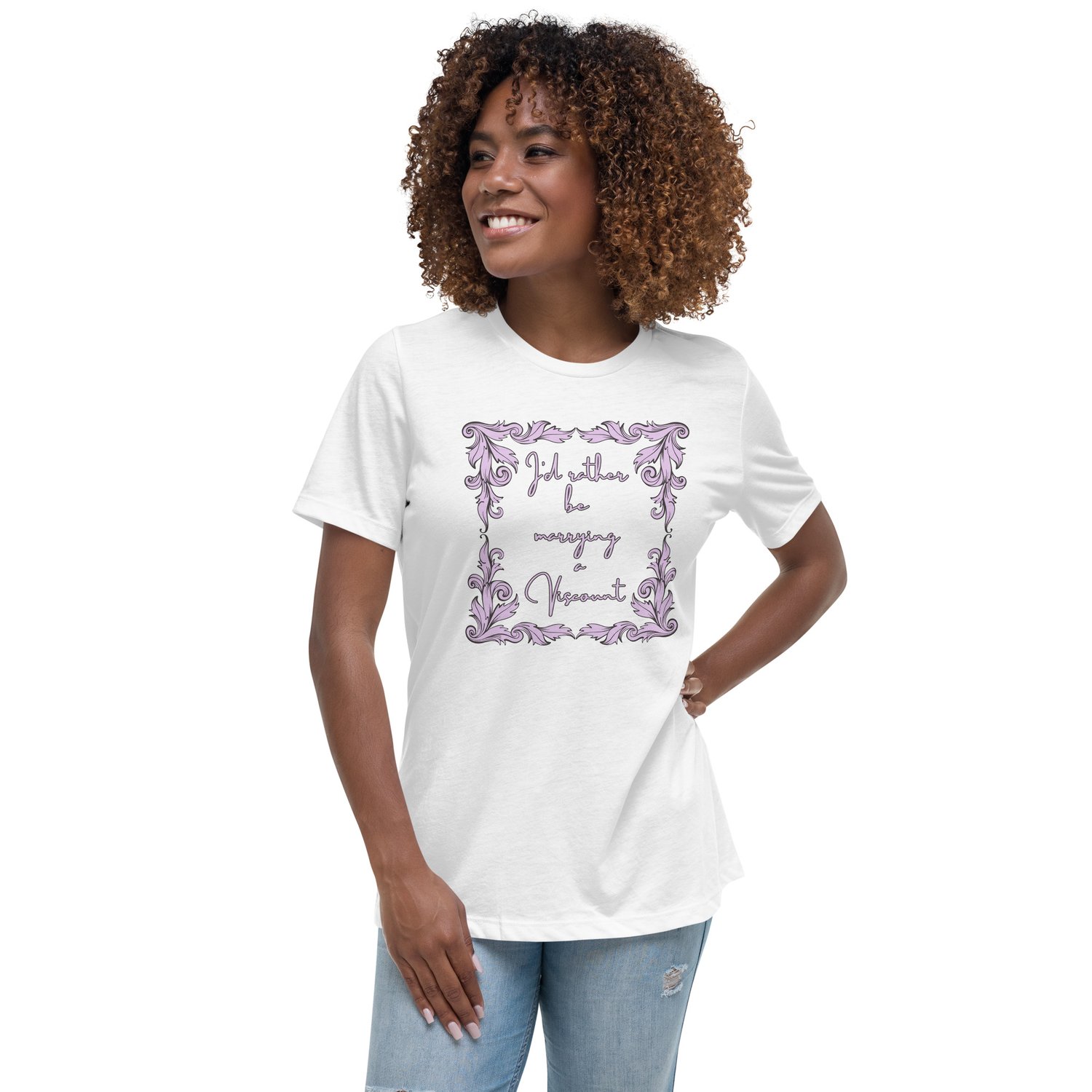 Image of Women's Relaxed T-Shirt marry viscount bridgerton inspired 