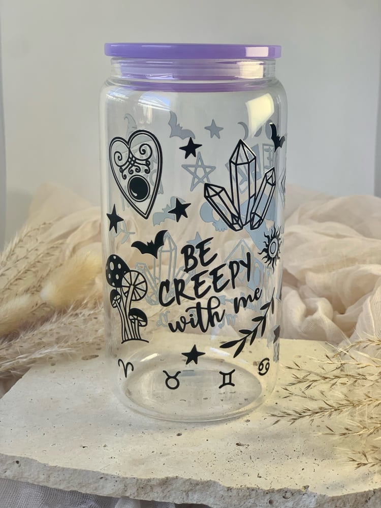 Image of Glass Can Cup Spell Black 