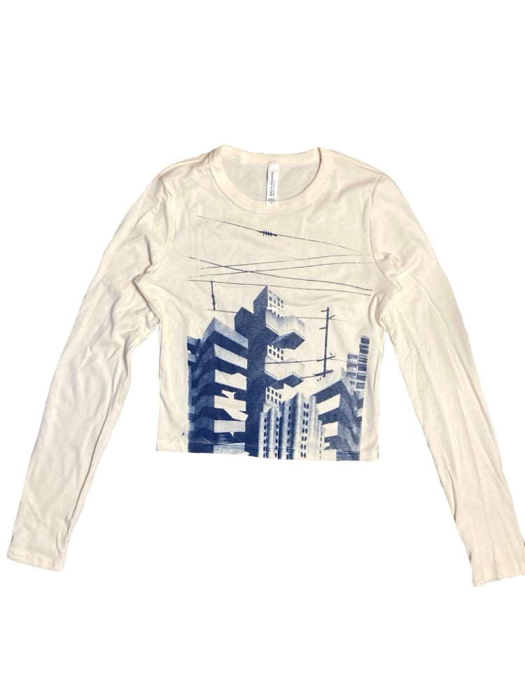 Image of Brutalism Cropped Long Sleeve