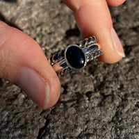 Image 2 of BLACK ONYX STACKER- SIZE 6