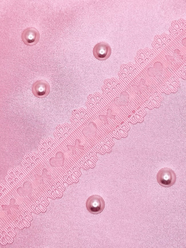 Bow and Heart Ribbon Choker