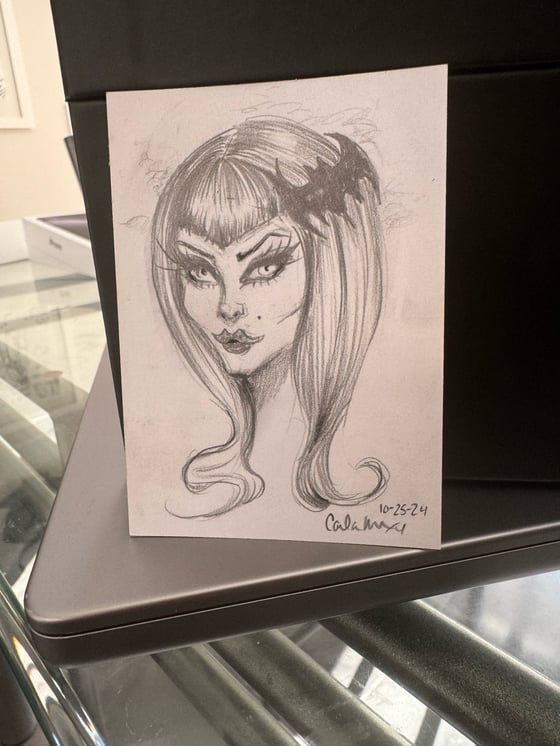 Image of Hand Drawn Trading Card Vamped