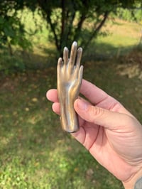 Image 1 of Gold Hand Ashtray 