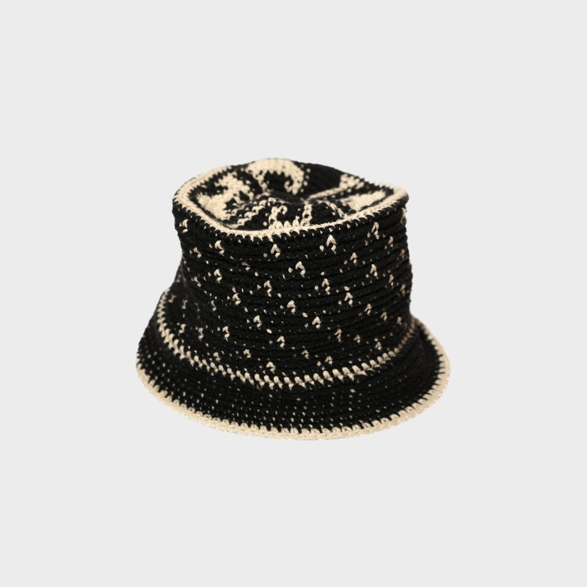 Image of Crochet Bucket Hat (Black) (L/XL)