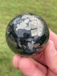 Image 7 of Pyrite In Magnetite Sphere #1607