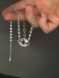 Image 5 of Sapphire Starburst Link Necklace