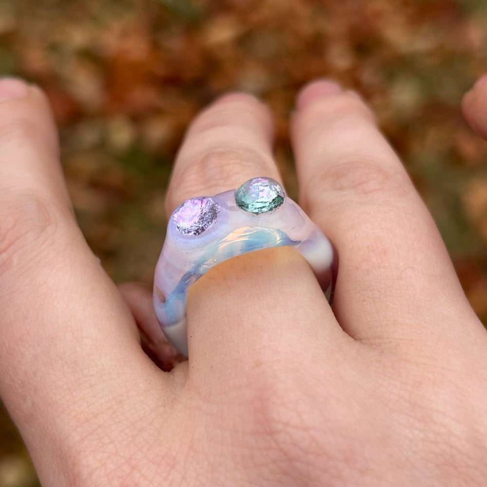 Image of ghost frog ring 