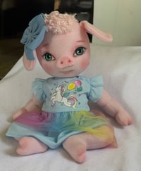 Image 4 of Padma, 16” Pink Piggy Girl