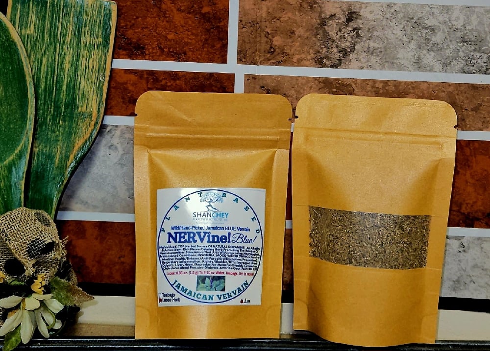 NERVine! Wild Jamaican Blue Vervain. Depression-Anxiety-Dopamine-Insomnia-Respiratory-Headaches.