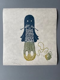 Image 6 of Knit Happens - Lino Print