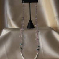 Image 2 of Amethyst & Tsíto (bird) Dentalium Drops