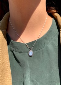 Image 4 of Sky Australian Boulder Opal Necklace