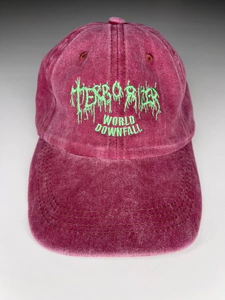 Image of Terrorizer *GREEN* Embroidery On Corduroy Hats *MUST READ DESCRIPTION*