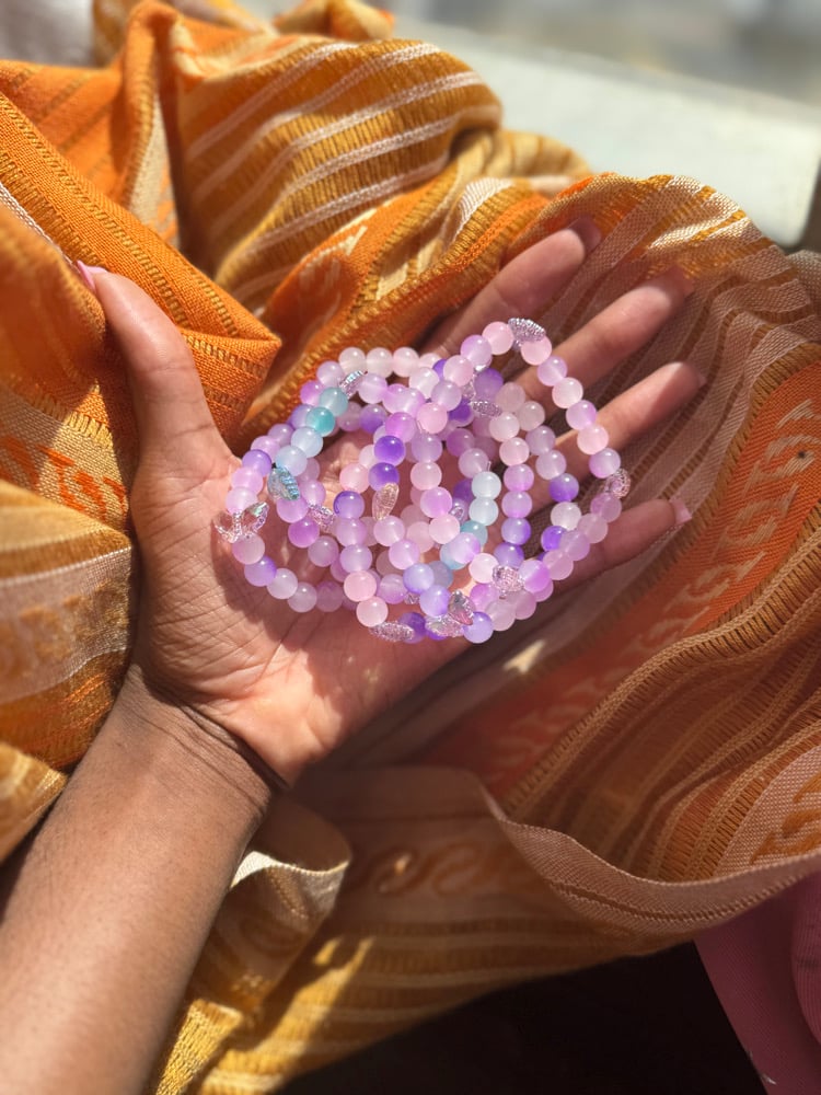 Image of Forest n Beachy Glass/Clay Bracelets