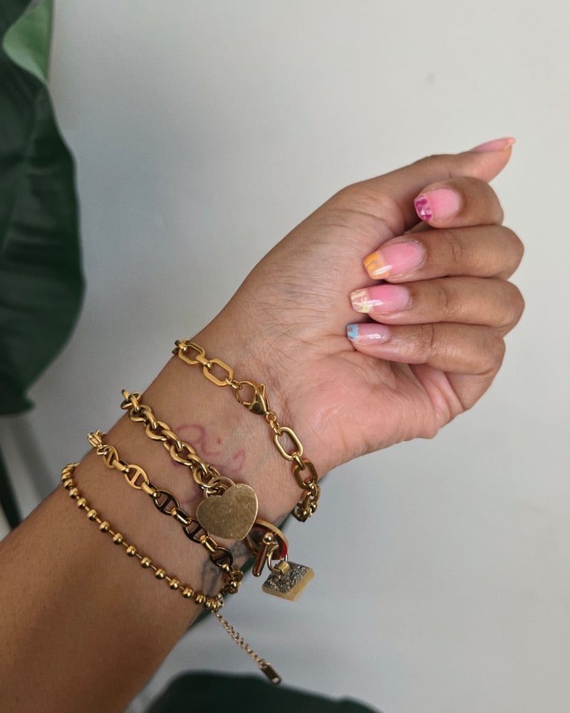Image of SAY IT • Gold Stacking Bracelet