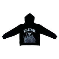 Image 2 of Villi'age "KWAME NKRUMAH" ZIP UP CROP HOODIE  