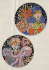 Set of 2 mermaid stickers