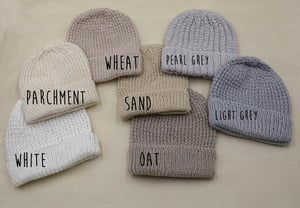 Image of Handmade Reversible Cotton Beanies