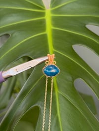 Image 5 of Gold Apatite Marquise Crystal Necklace