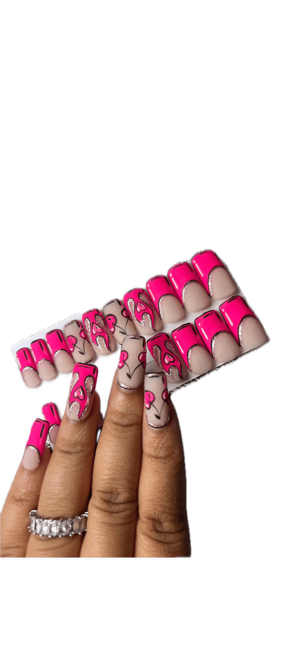 Image of Pick a 20 piece Pop art press on nail set option 1-4