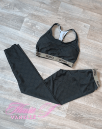 Dark Khaki GG Leggings Set