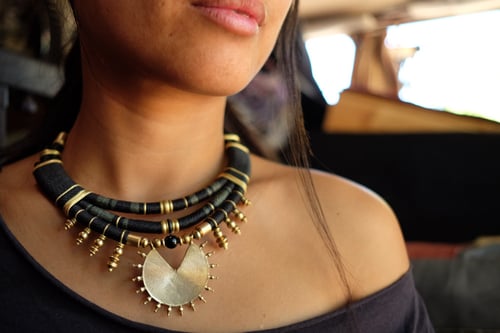 Image of Gaia green necklace 