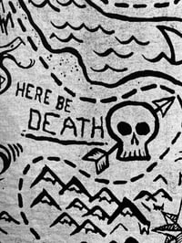 Image 3 of 'Here Be Death' Screenprint Tees