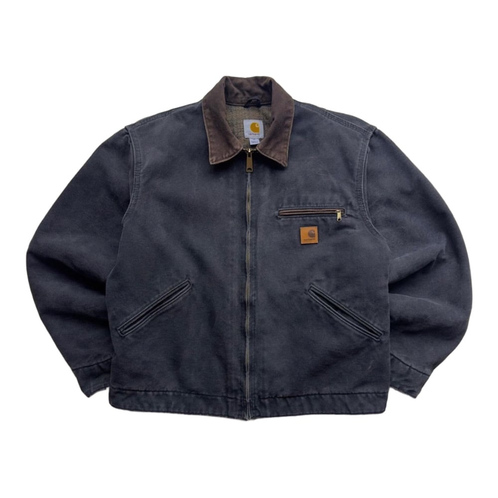 Vintage 90s Carhartt Detroit Jacket - Faded Black | VTG Showroom