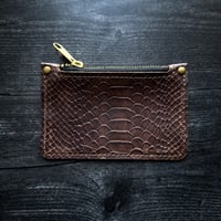 Image 2 of MINI ZIPPER POUCH - PYTHON PRINT