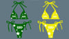 Green & White SwimSuit (Preorder)
