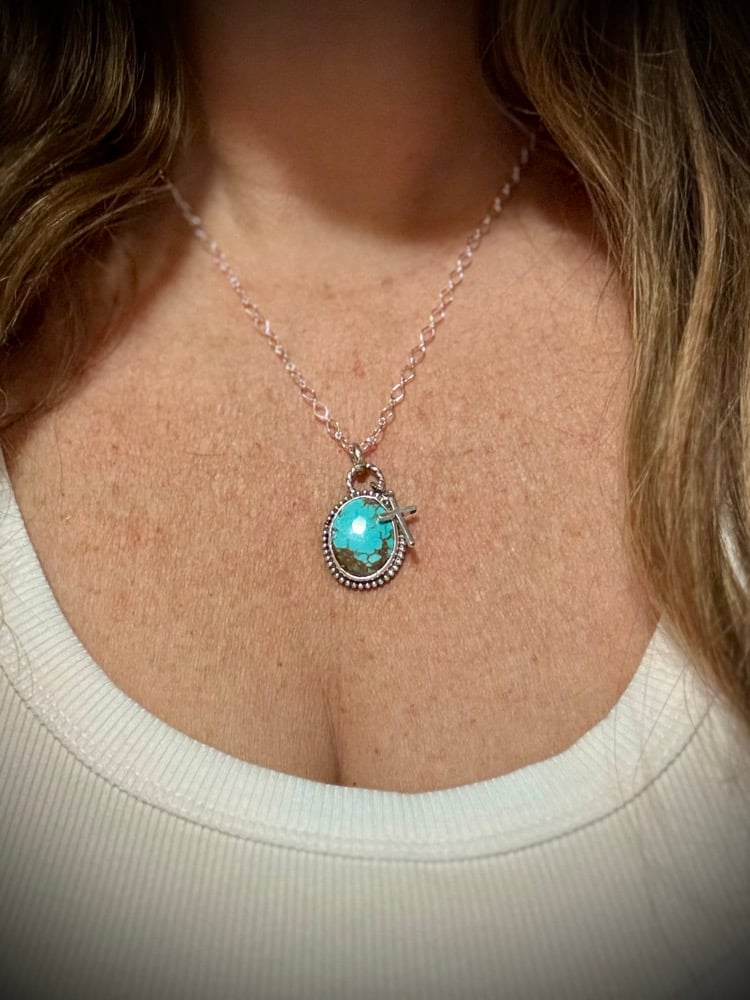 Image of Dainty Mine #8 & Cross Necklace (3) 🩵