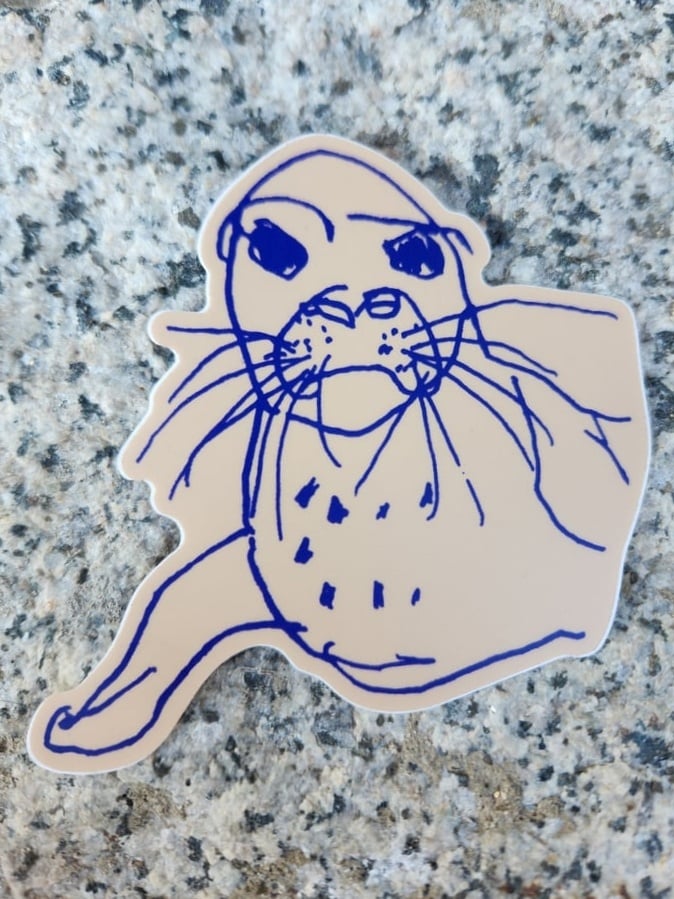 Monk Seal Sticker