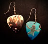 Custom RAWK guitar pick EARRINGS
