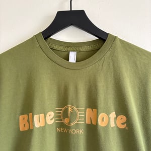 Image of Blue Note New York T-Shirt (Olive/Beige)