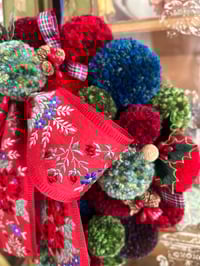 Image 3 of Christmas Pompom Wreath