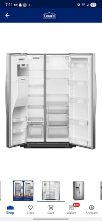 Image 4 of Whirlpool 36 in fridge - WRSF5536RZ