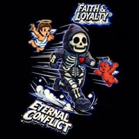 Image 5 of Faith & Loyalty “Eternal Conflict” Puffer Suit (Black)