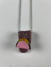rosburgglass x Ryder pink taco tongue pendant 